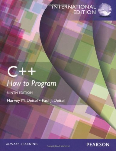 C++ How to Program (Early Objects Version), International Edition