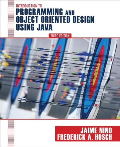 An Introduction to Programming and Object-Oriented Design Using Java