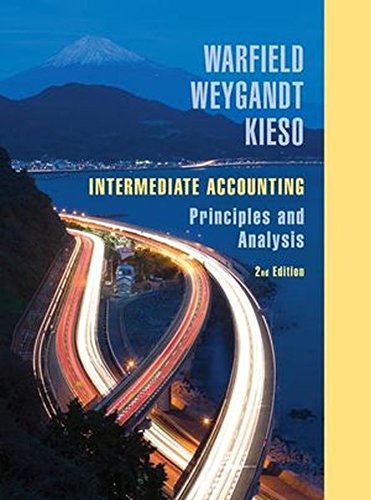 Intermediate Accounting: Principles and Analysis
