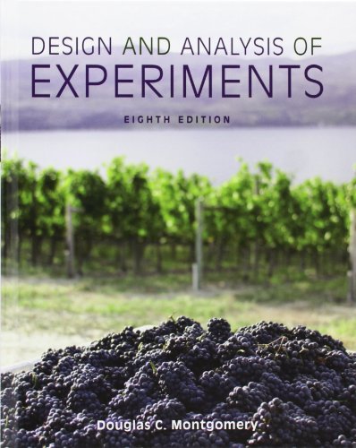 Design and Analysis of Experiments, Eighth Edition