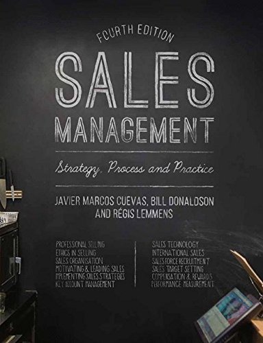 Sales Management: Strategy, Process and Practice