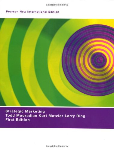 Strategic Marketing: Pearson New International Edition