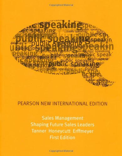 Sales Management: Pearson New International Edition