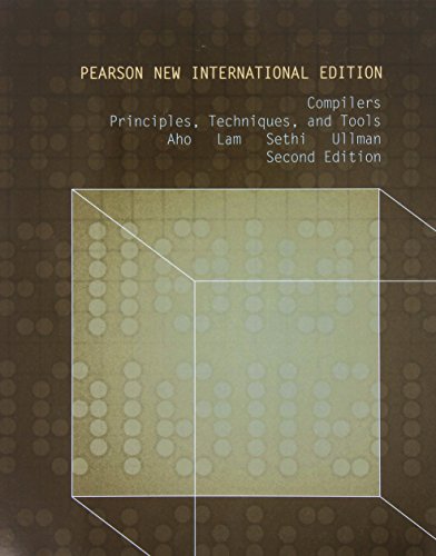 Compilers: Pearson New International Edition