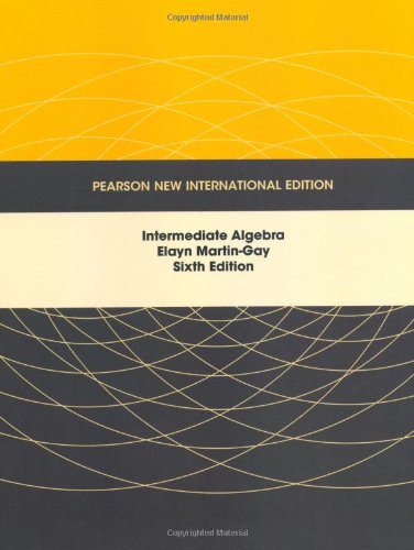 Intermediate Algebra: Pearson New International Edition