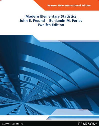 Modern Elementary Statistics: Pearson New International Edition