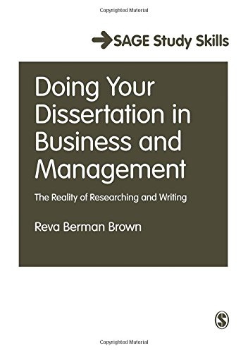 Doing Your Dissertation in Business and Management