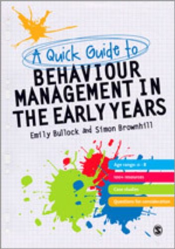 A Quick Guide to Behaviour Management in the Early Years