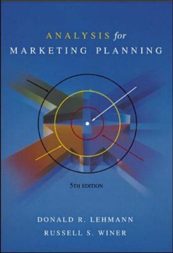 Analysis for Marketing Planning (McGraw-Hill/Irwin Series in Marketing)