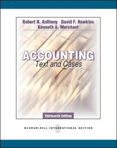 Accounting: Texts and Cases (Int l Ed)