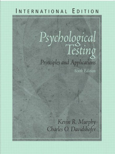 Psychological Testing:Principles and Applications: International Edition