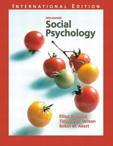 Social Psychology:International Edition