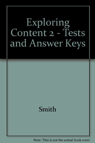 Exploring Content 2: Reading for Academic Success Tests And Answer Keys 1st Edition - paper