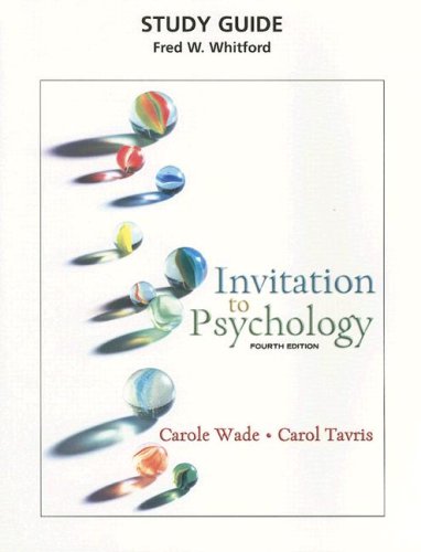 Study Guide for Invitation to Psychology (all editions)