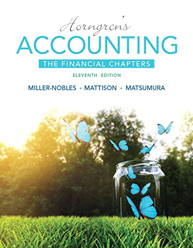 Horngren s Accounting, the Financial Chapters