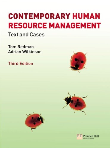 Contemporary Human Resource Management:Text and Cases