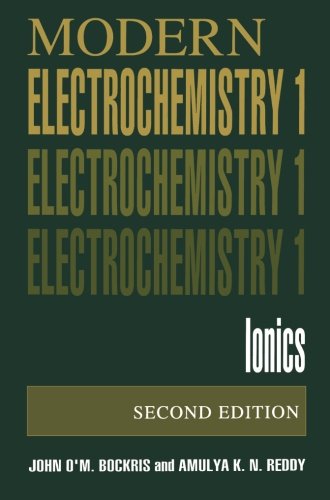 Volume 1: Modern Electrochemistry: Ionics (Plenum Series in Behavioral)