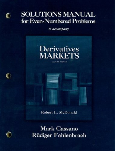 Solutions Manual for Even Numbered Problems
