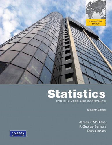 Statistics for Business and Economics, International Edition