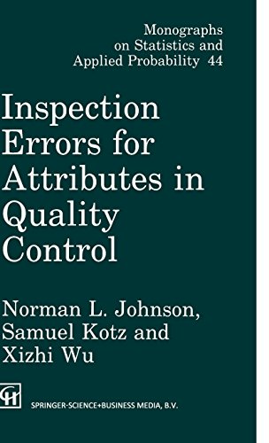 Inspection Errors for Attributes in Quality Control (Monographs on Statistics and Applied Probability)