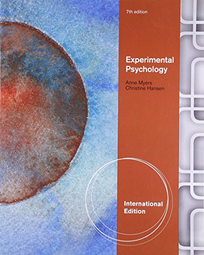 Experimental Psychology, International Edition