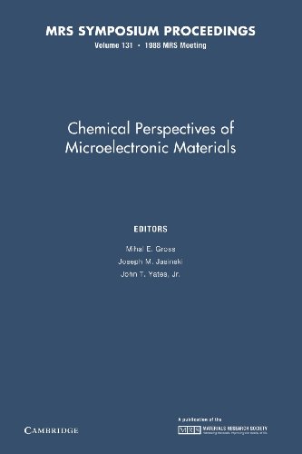 Chemical Perspectives of Microelectronic Materials: Volume 131 (MRS Proceedings)