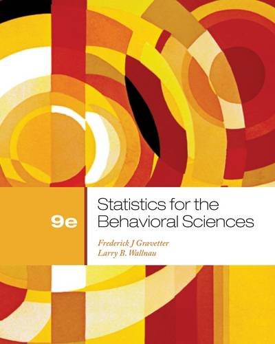 Statistics For The Behavioral Sciences (Psy 200 (300) Quantitative Methods in Psychology)