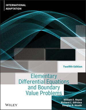 (KOD) Elementary Differential Equations and Boundary Value Problems, 12th Edition, International Adaptation (Kod içinde e-kitap erişimi de mevcuttur.)