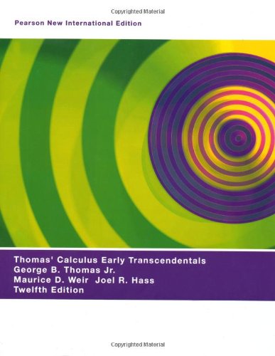 Thomas  Calculus Early Transcendentals