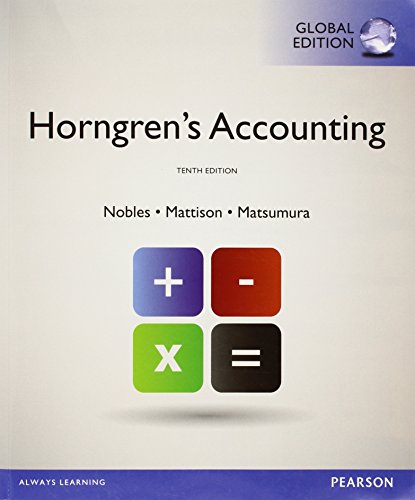 Horngrens Accounting with Myaccountinglab