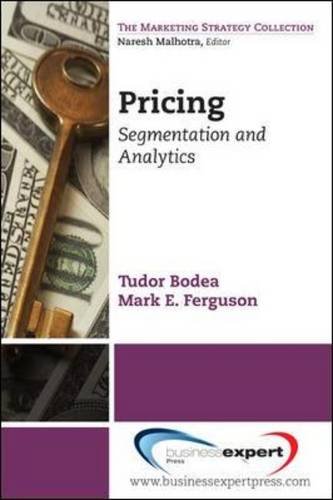 Pricing Segmentation and Analytics (Marketing Strategy Collection)