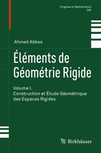Elements de Geometrie Rigide: Volume I: Construction Et Etude Geometrique Des Espaces Rigides: 286 (Progress in Mathematics)