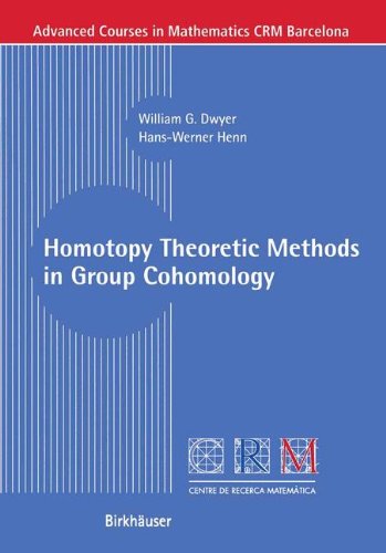 Homotopy Theoretic Methods in Group Cohomology (Advanced Courses in Mathematics - Crm Barcelona)