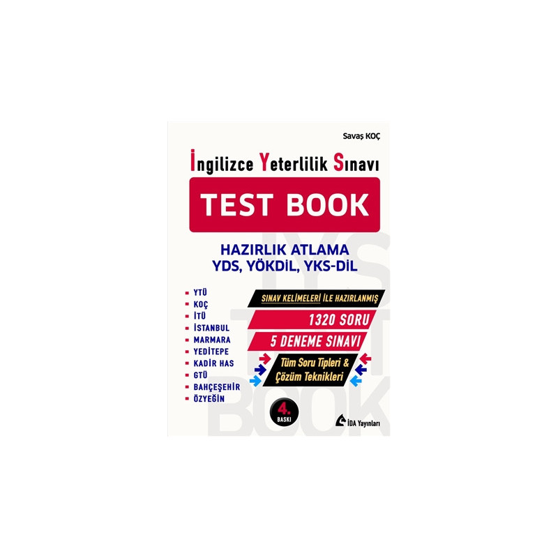 İngilizce Yeterlilik Sınavı (İYS) Test Book