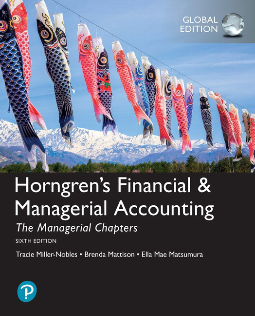 (KITAP)  Nobles-Horngren Financial & Man Accounting GE 6