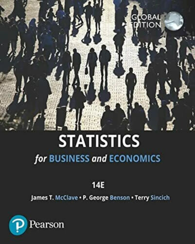 (KADIRHAS KOD) MylabStatistics-McClave Statistics for Business and Economics GE 14 (Kod içinde e-kitap erişimi de mevcuttur.)
