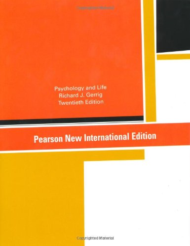 (KITAP)  Psychology and Life: Pearson New International Edition