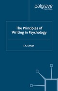 The Principles of Writing in Psychology