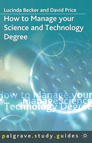 How to Manage your Science and Technology Degree