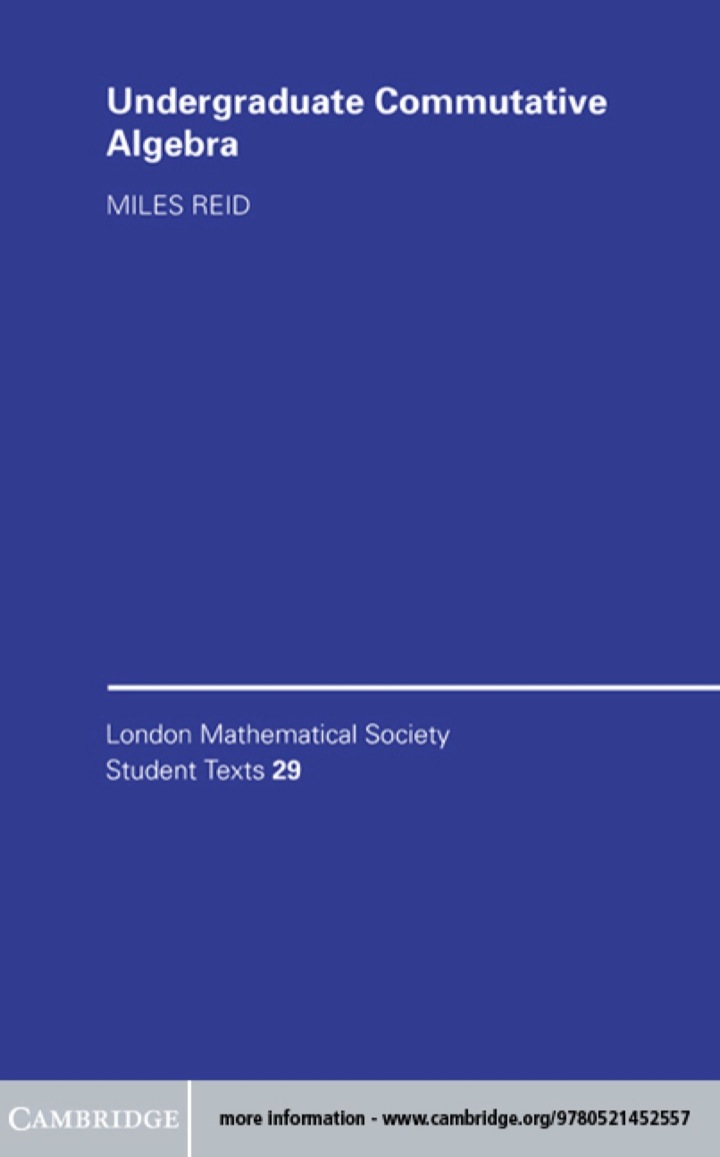 Undergraduate Commutative Algebra