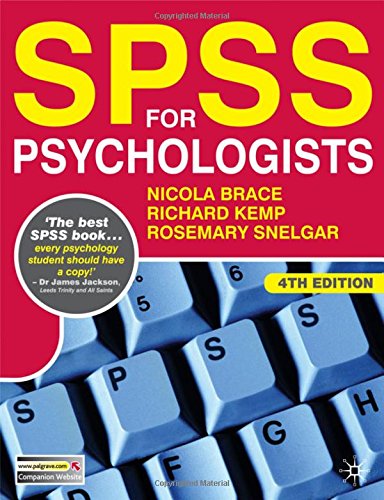 SPSS for Psychologists