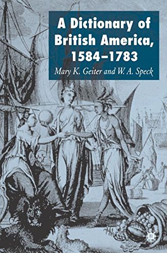 Dictionary of British America, 1584-1783