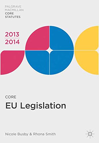 Core EU Legislation 2013-14