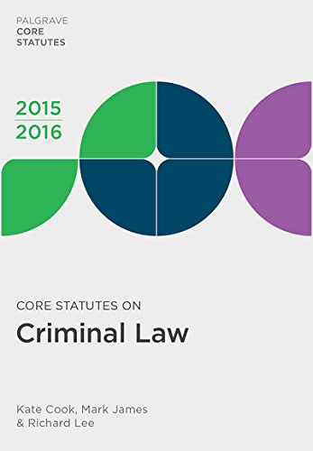 Core Statutes on Criminal Law 2015-16