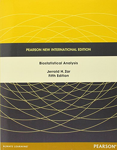 Biostatistical Analysis: Pearson New International Edition