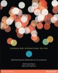 Mathematical Methods for Economics: Pearson New International Edition
