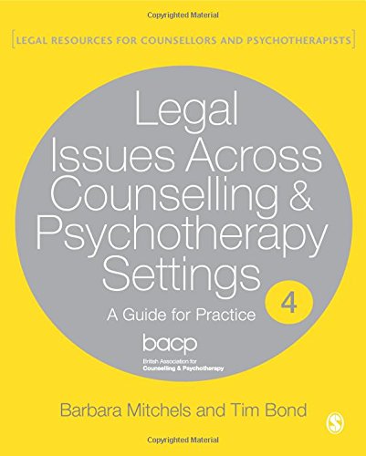 Legal Issues Across Counselling & Psychotherapy Settings
