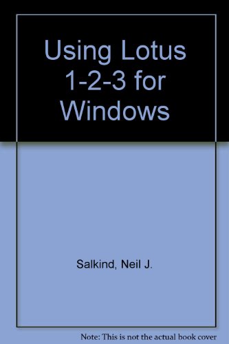 Using Lotus 1-2-3 for Windows