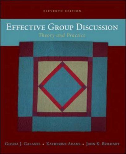 Effective Group Discussion: Theory and Practice