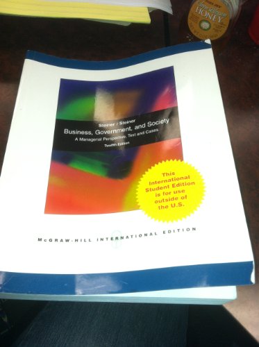 Business, Government and Society: A Managerial Perspective